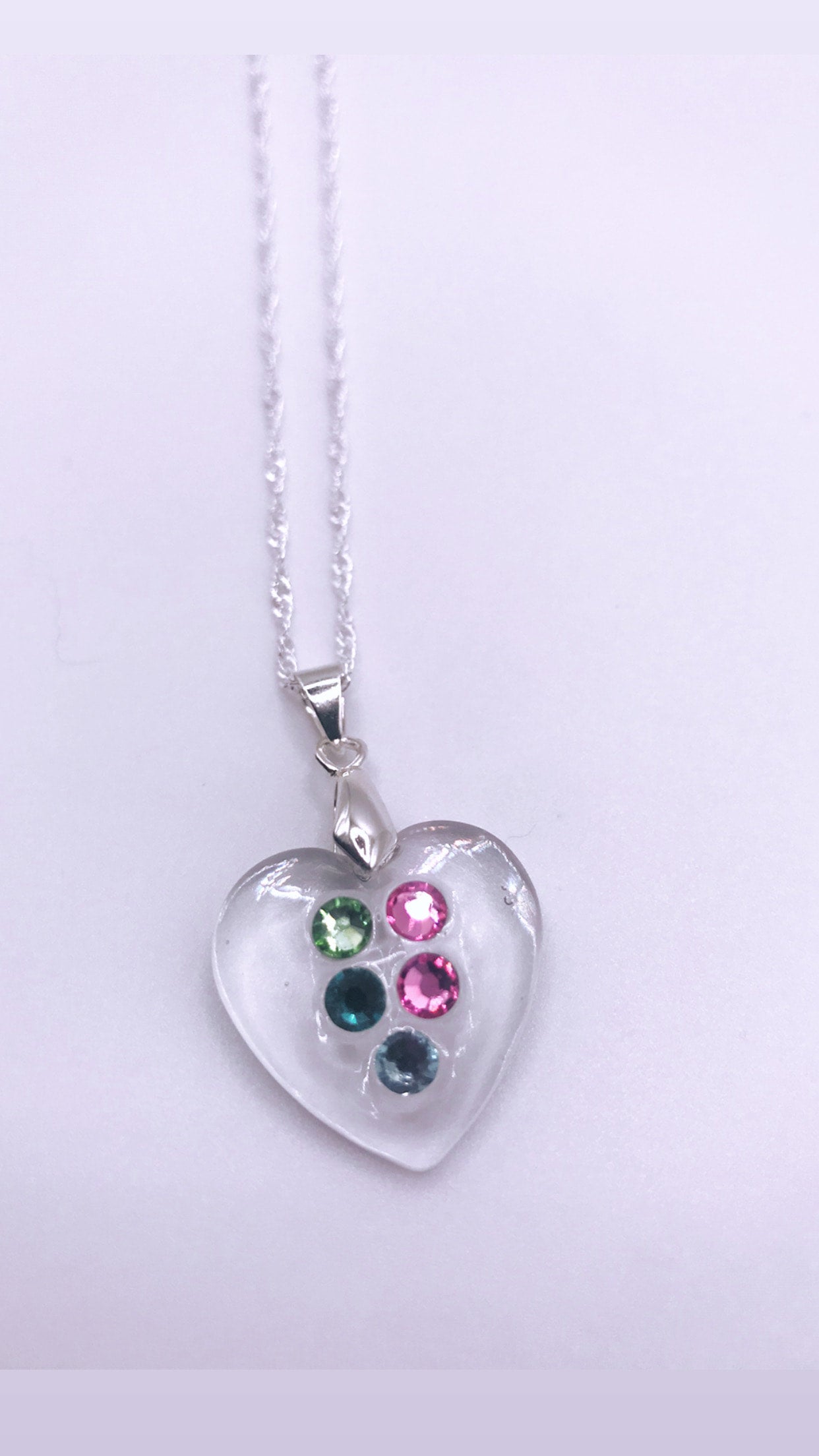 Swarovski crystal birthstone necklace on sale